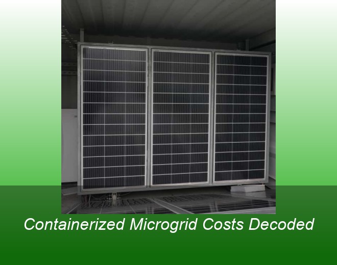 Containerized Microgrid Costs Decoded