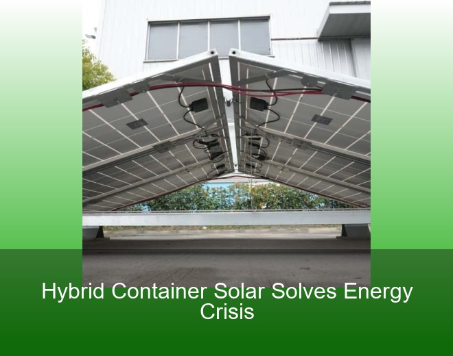 Hybrid Container Solar Solves Energy Crisis