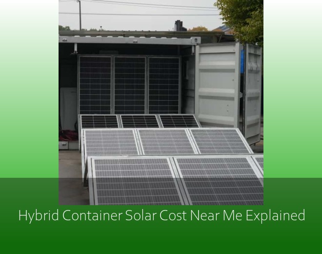 Hybrid Container Solar Cost Near Me Explained