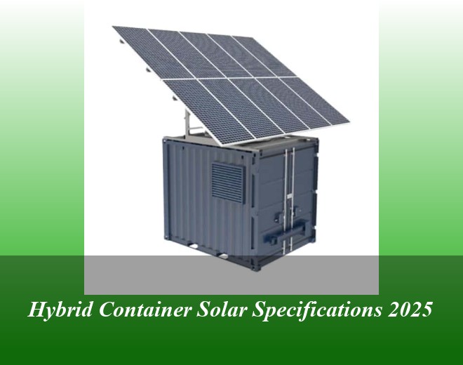 Hybrid Container Solar Specifications 2025
