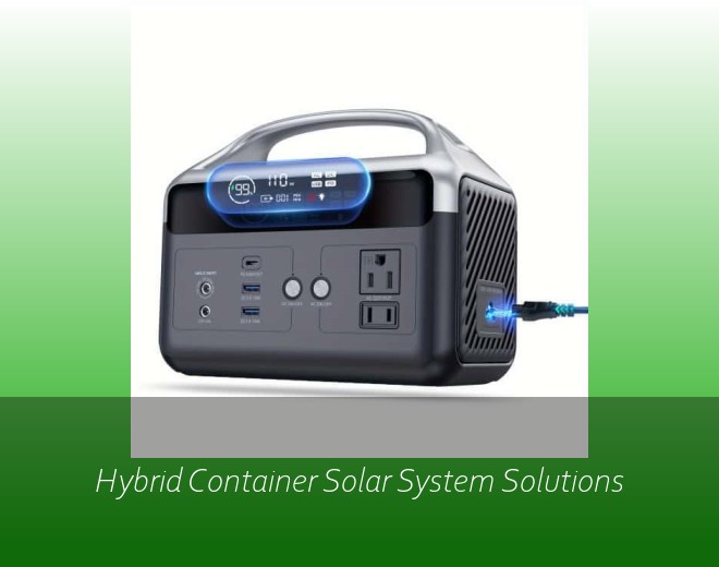 Hybrid Container Solar System Solutions