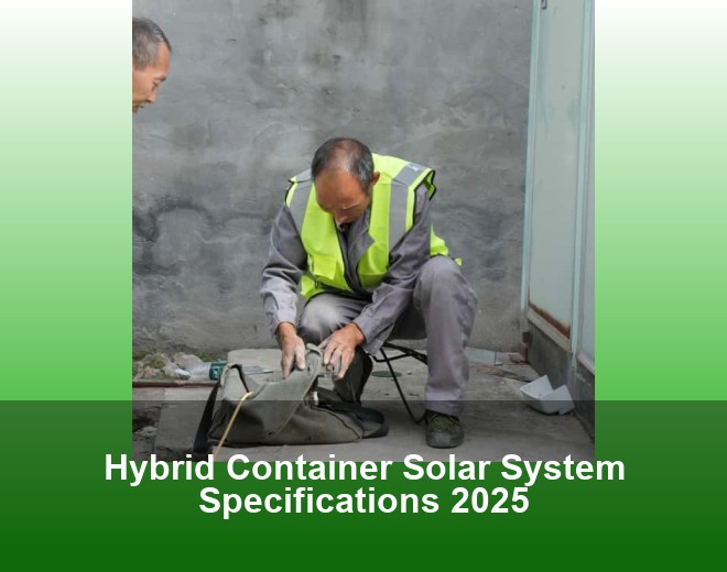Hybrid Container Solar System Specifications 2025