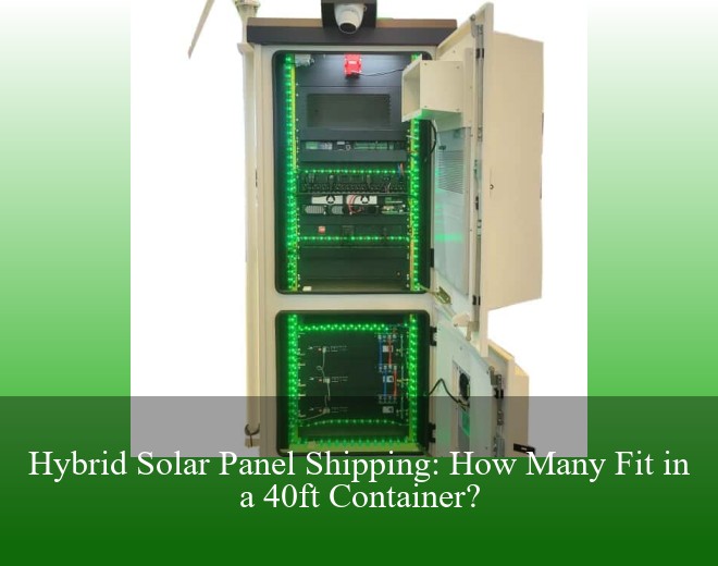 Hybrid Solar Panel Shipping: How Many Fit in a 40ft Container?