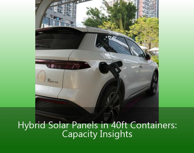 Hybrid Solar Panels in 40ft Containers: Capacity Insights