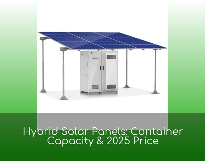 Hybrid Solar Panels: Container Capacity & 2025 Price