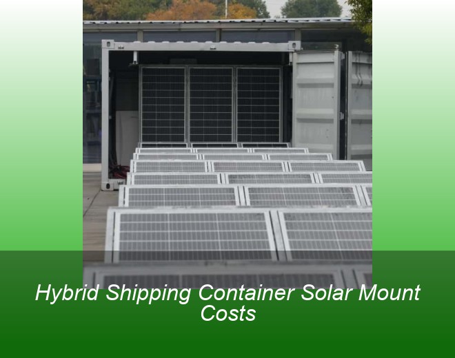 Hybrid Shipping Container Solar Mount Costs