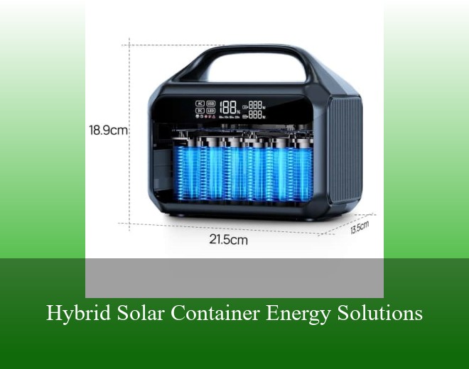 Hybrid Solar Container Energy Solutions