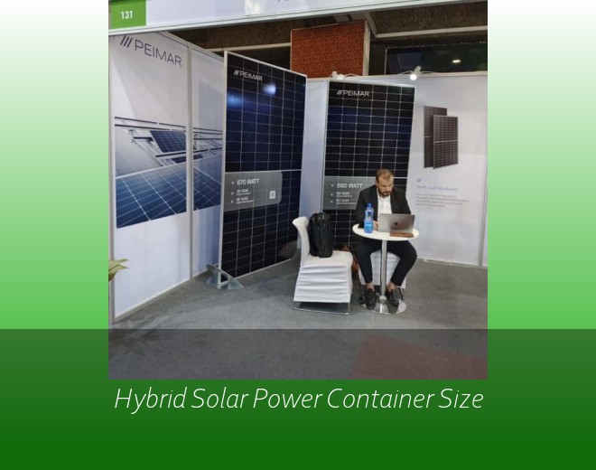 Hybrid Solar Power Container Size