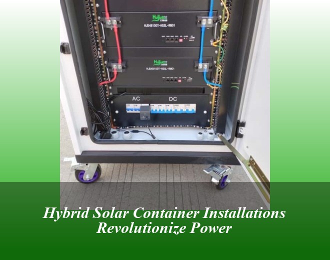 Hybrid Solar Container Installations Revolutionize Power