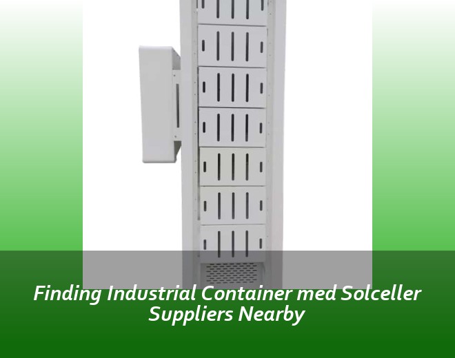 Finding Industrial Container med Solceller Suppliers Nearby
