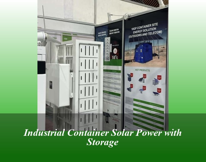 Industrial Container Solar Power with Storage