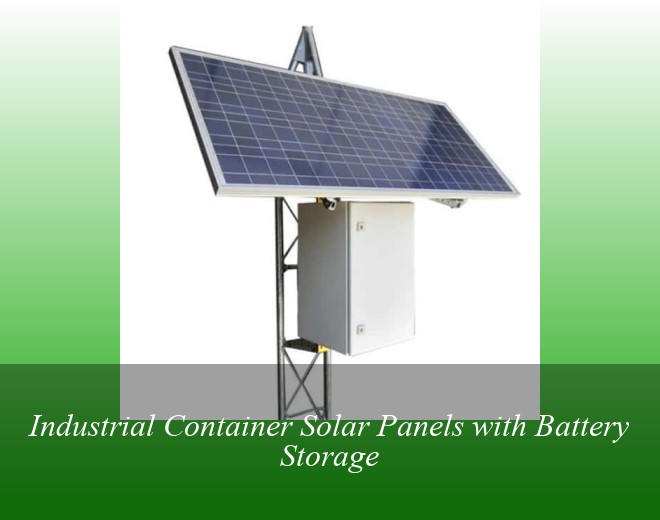 Industrial Container Solar Panels with Battery Storage