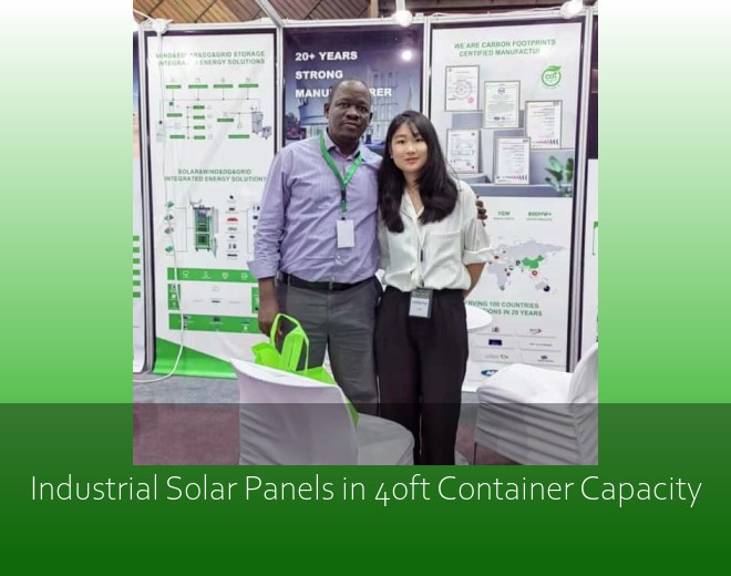 Industrial Solar Panels in 40ft Container Capacity