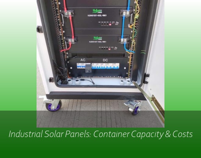 Industrial Solar Panels: Container Capacity & Costs