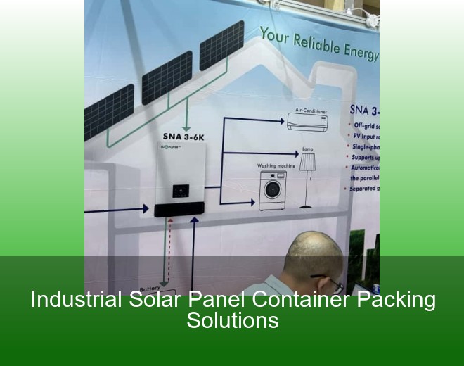 Industrial Solar Panel Container Packing Solutions