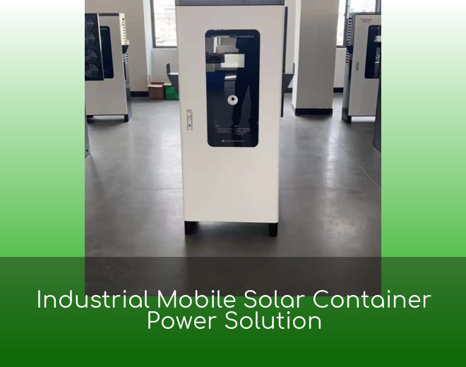 Industrial Mobile Solar Container Power Solution