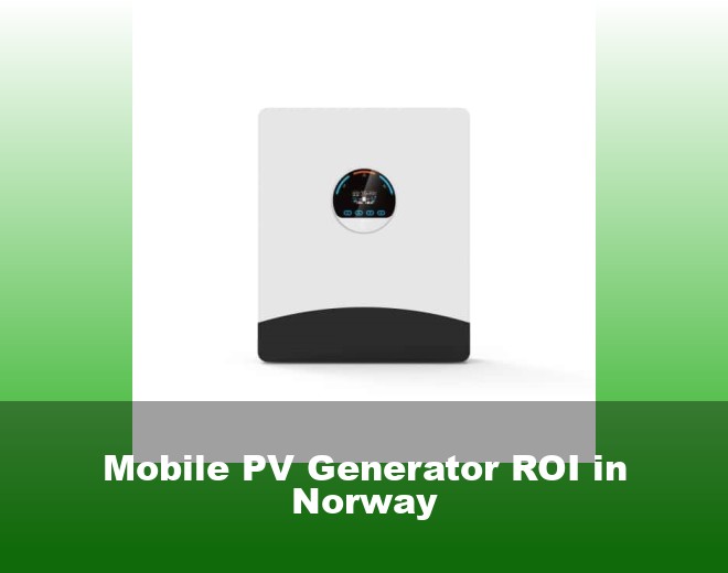 Mobile PV Generator ROI in Norway