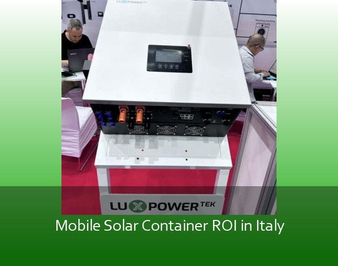Mobile Solar Container ROI in Italy