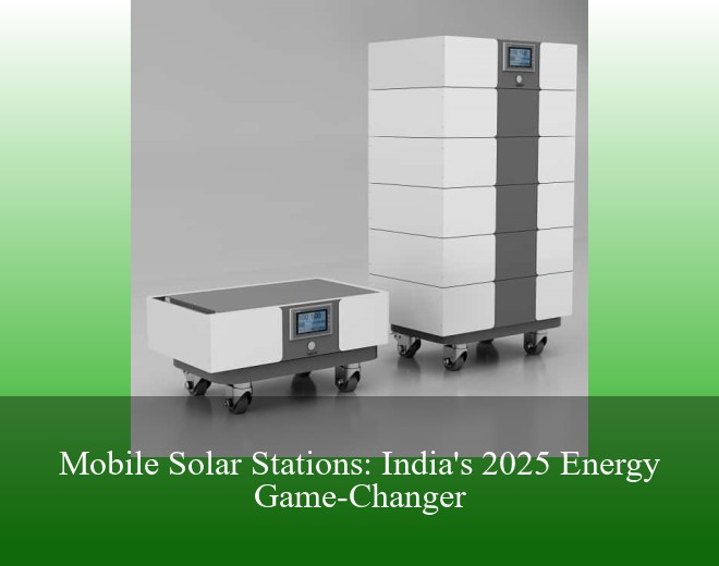 Mobile Solar Stations: India's 2025 Energy Game-Changer