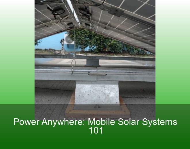Power Anywhere: Mobile Solar Systems 101