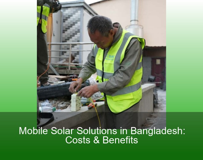Mobile Solar Solutions in Bangladesh: Costs & Benefits
