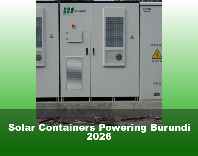 Solar Containers Powering Burundi 2026