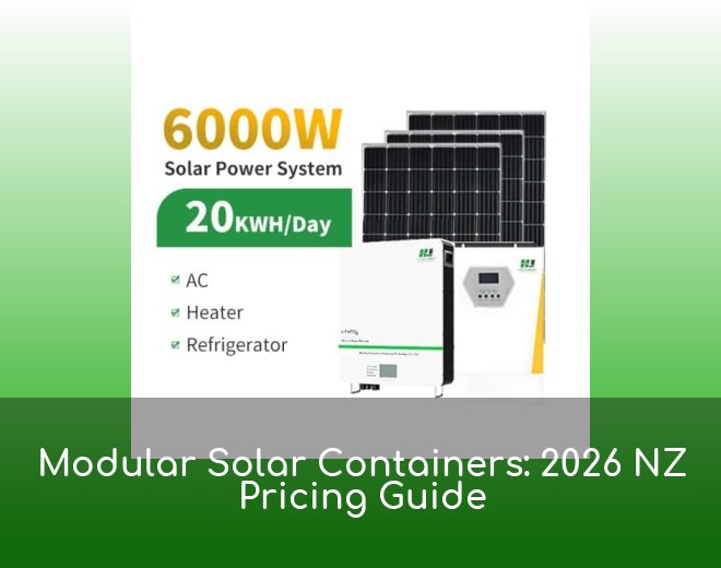 Modular Solar Containers: 2026 NZ Pricing Guide