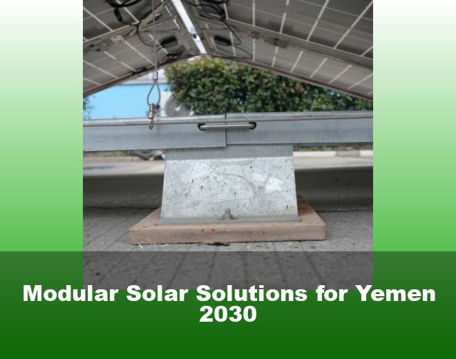 Modular Solar Solutions for Yemen 2030
