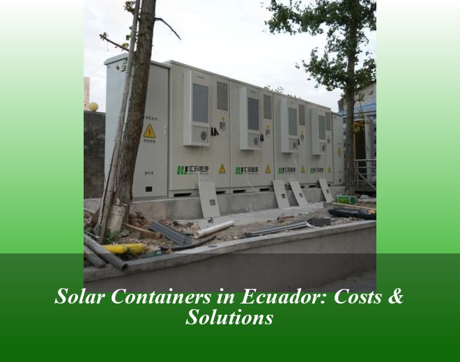 Solar Containers in Ecuador: Costs & Solutions