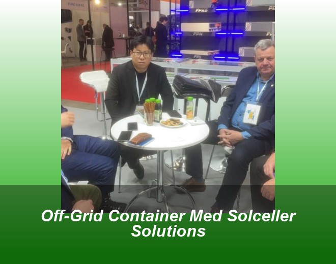 Off-Grid Container Med Solceller Solutions