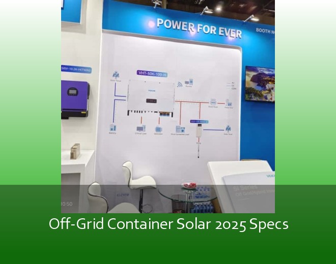 Off-Grid Container Solar 2025 Specs