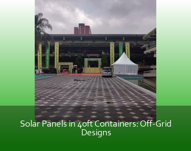 Solar Panels in 40ft Containers: Off-Grid Designs