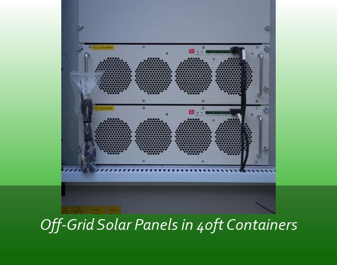 Off-Grid Solar Panels in 40ft Containers