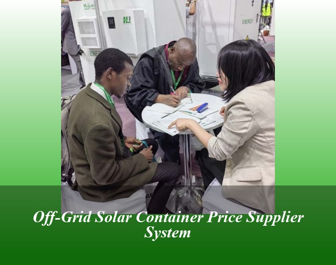 Off-Grid Solar Container Price Supplier System