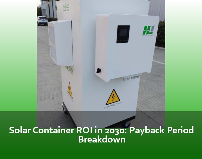 Solar Container ROI in 2030: Payback Period Breakdown