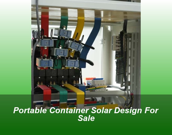 Portable Container Solar Design For Sale