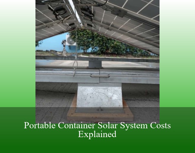 Portable Container Solar System Costs Explained
