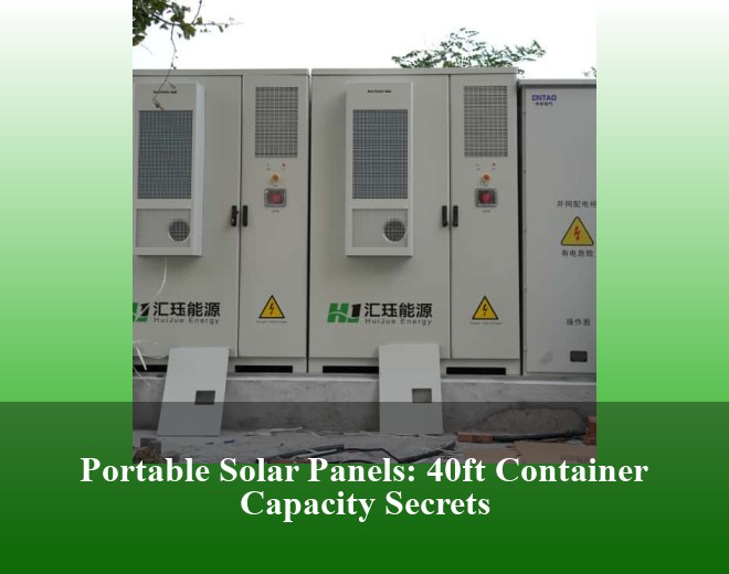 Portable Solar Panels: 40ft Container Capacity Secrets