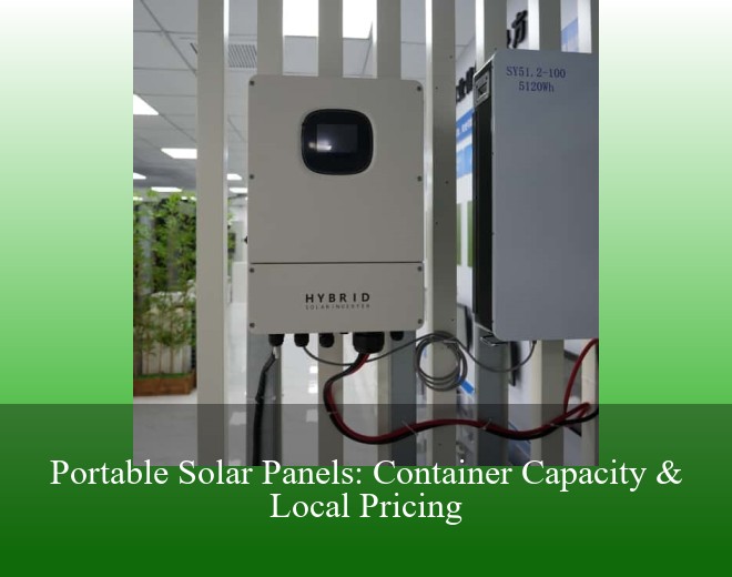 Portable Solar Panels: Container Capacity & Local Pricing