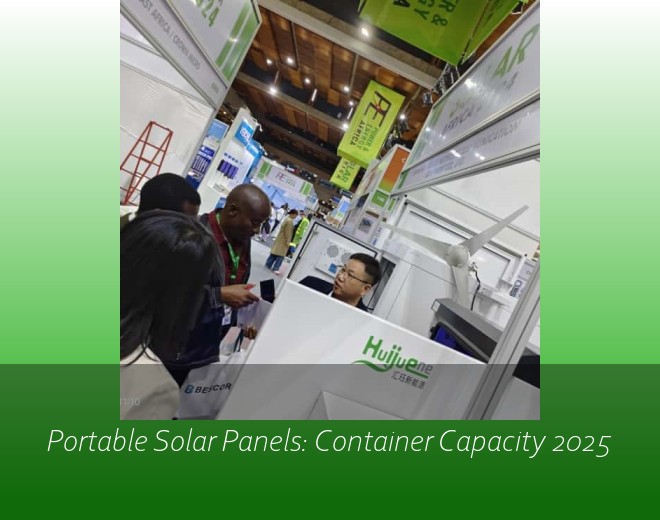 Portable Solar Panels: Container Capacity 2025