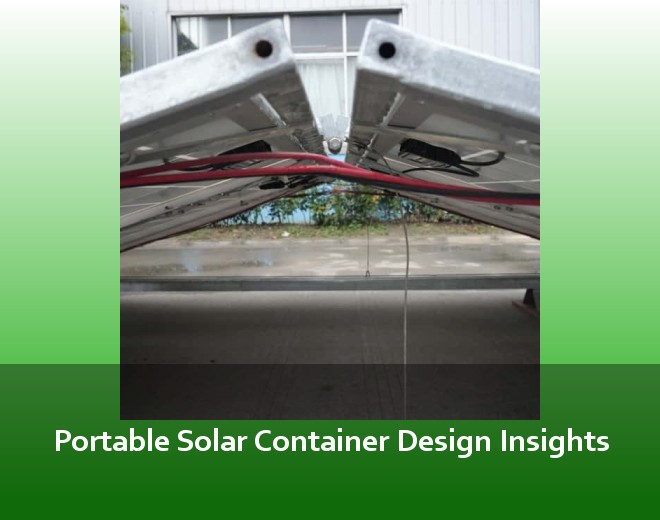 Portable Solar Container Design Insights
