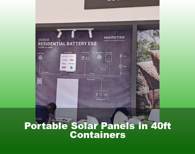 Portable Solar Panels in 40ft Containers