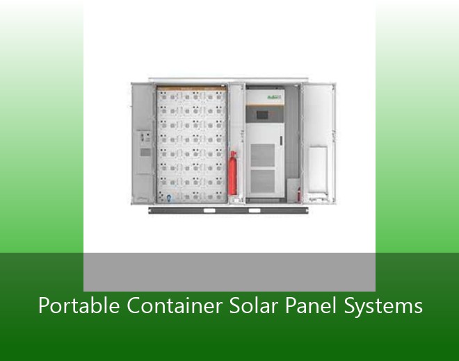 Portable Container Solar Panel Systems