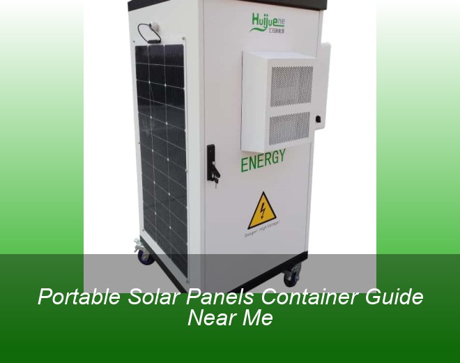 Portable Solar Panels Container Guide Near Me
