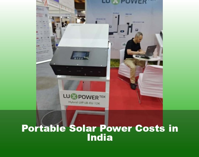 Portable Solar Power Costs in India