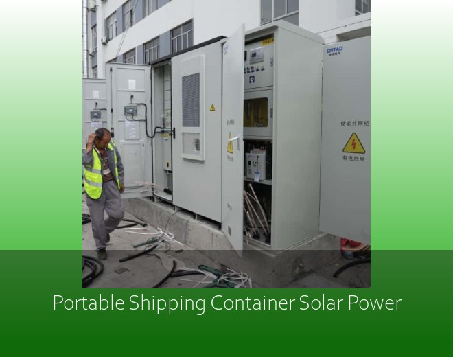 Portable Shipping Container Solar Power