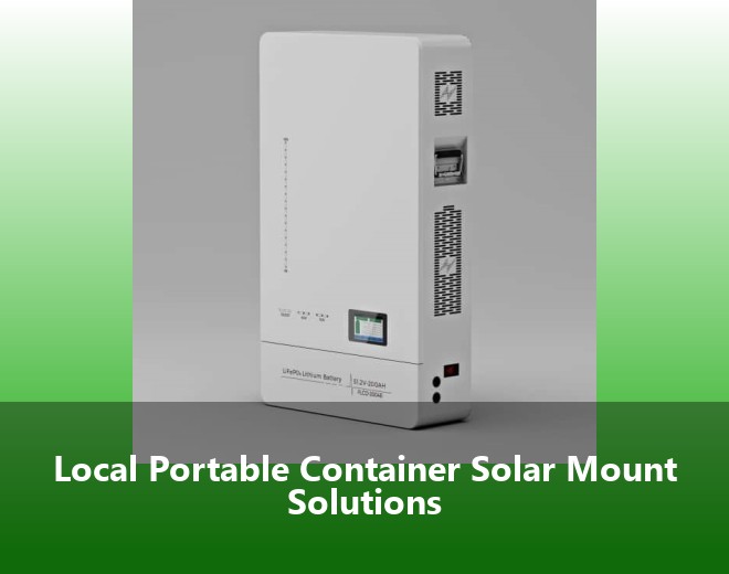 Local Portable Container Solar Mount Solutions