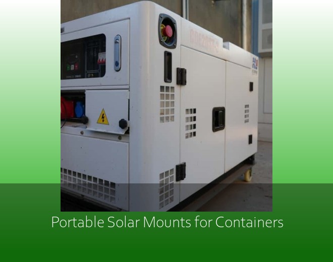 Portable Solar Mounts for Containers