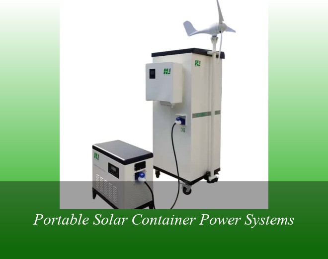Portable Solar Container Power Systems