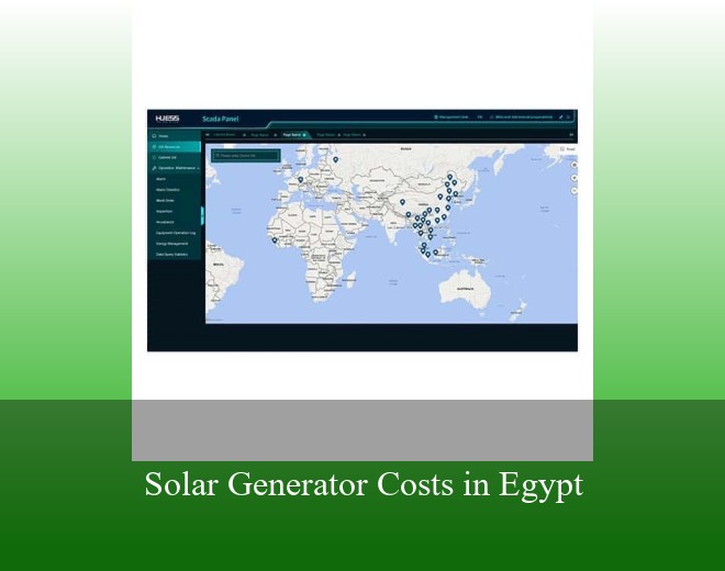 Solar Generator Costs in Egypt